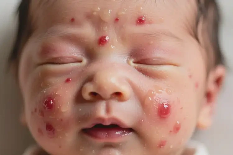 新生兒面部長(zhǎng)濕疹能靠自己自愈嗎(圖3)
