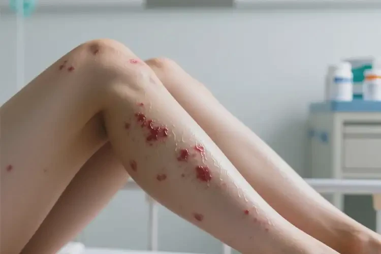 女人大腿出現(xiàn)濕疹不管它會(huì)自己痊愈嗎(圖3)