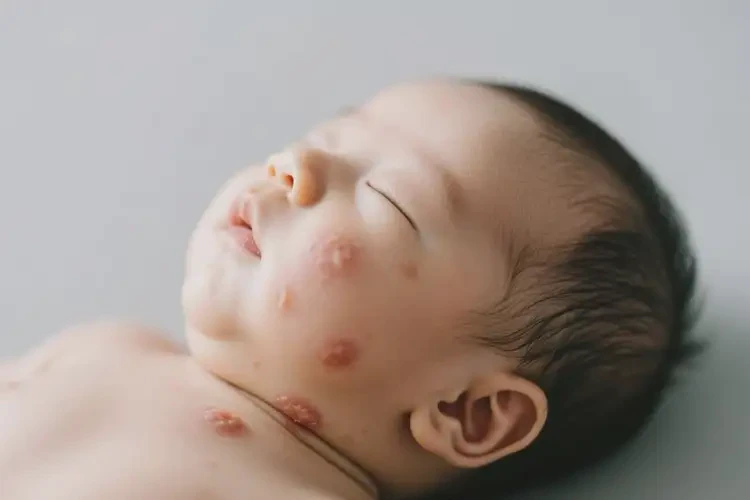 嬰兒脖子上偶爾起濕疹可以徹底自愈嗎(圖1)