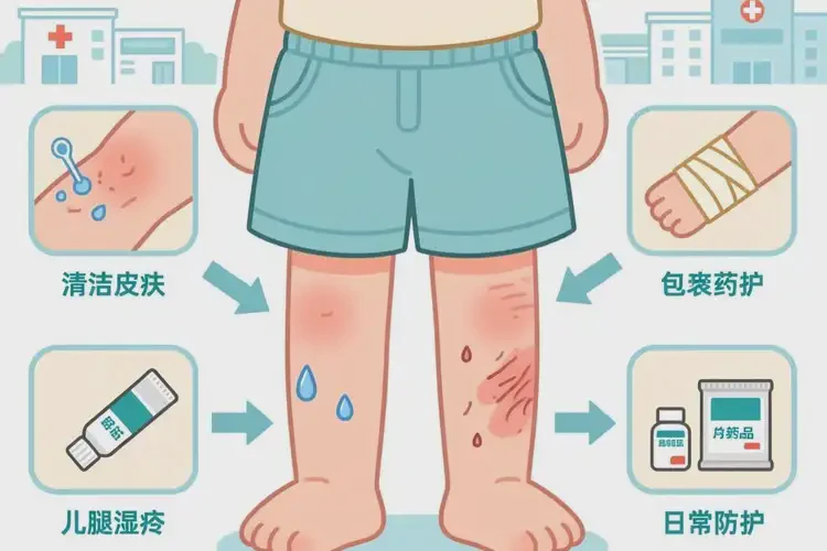 少兒小腿上有濕疹能夠徹底治愈嗎(圖4)