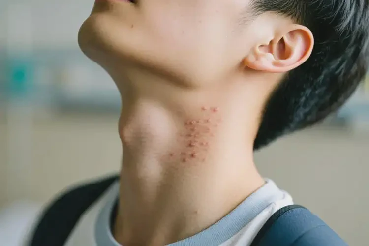 大學(xué)生脖子上偶爾長濕疹不管它會(huì)自己好嗎(圖4)