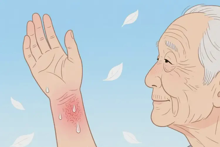 老人四肢偶爾起濕疹可以徹底自愈嗎(圖3)