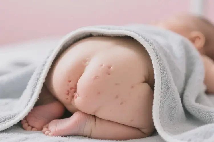 嬰兒屁股上偶爾起濕疹不管它會自己自愈嗎(圖1)