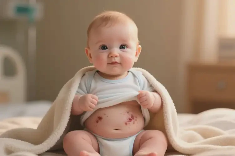 嬰兒肚子有濕疹不管它會自己痊愈嗎(圖3)