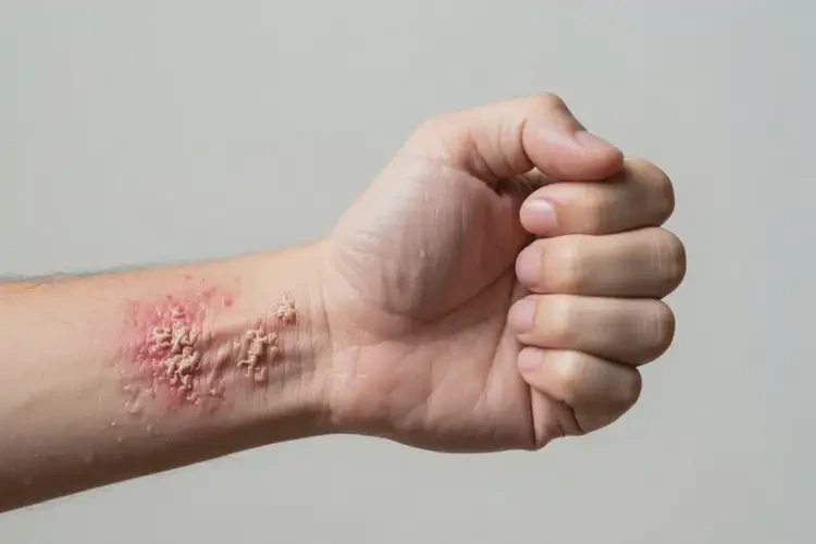 男性手臂上容易起湿疹可不可以彻底自愈(图2)