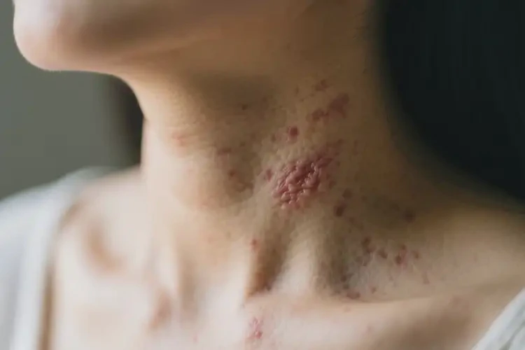 產(chǎn)婦脖子上起濕疹能靠自己自愈嗎(圖2)