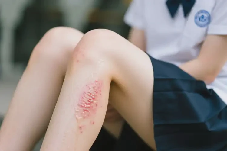 大學(xué)生大腿上容易長(zhǎng)濕疹不管它會(huì)自己自愈嗎(圖3)