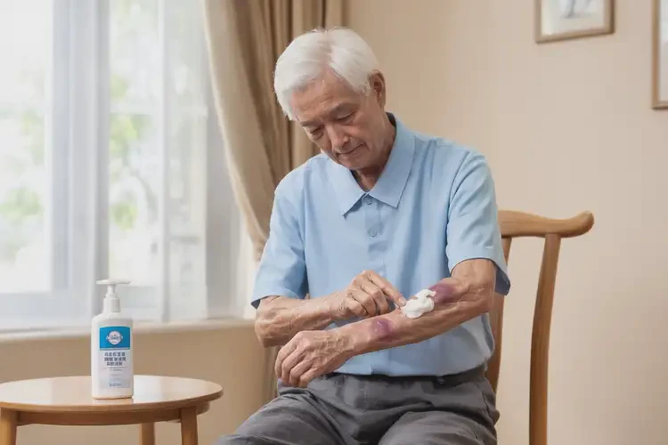 老人大腿上出現(xiàn)濕疹不管它會自己好嗎(圖2)