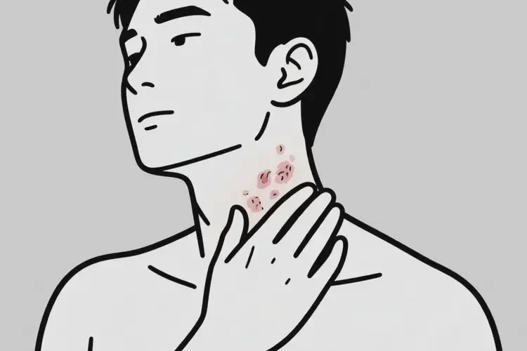 男生脖子有濕疹不管它會自己好嗎(圖3)