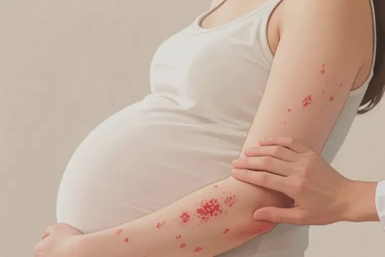 產(chǎn)婦手臂上偶爾長濕疹能夠徹底治愈嗎(圖1)