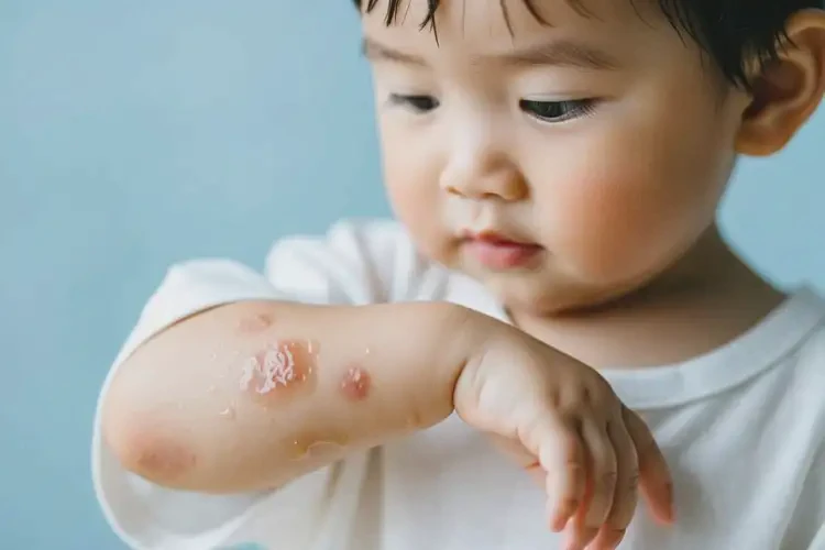 小孩手臂經(jīng)常長濕疹能徹底自愈嗎(圖3)