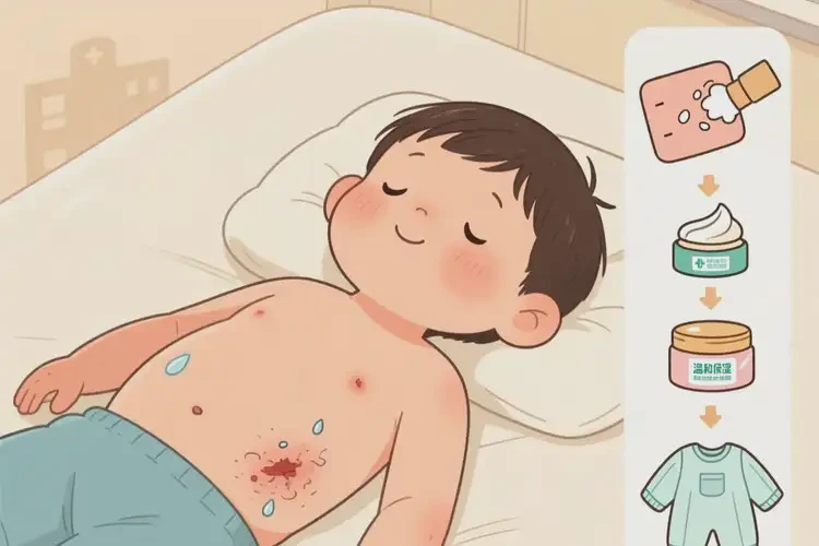 孩子肚子上起濕疹可以徹底自愈嗎(圖4)