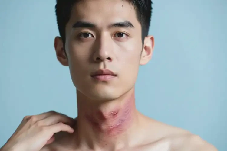 男性脖子上經(jīng)常起濕疹可以徹底自愈嗎(圖1)