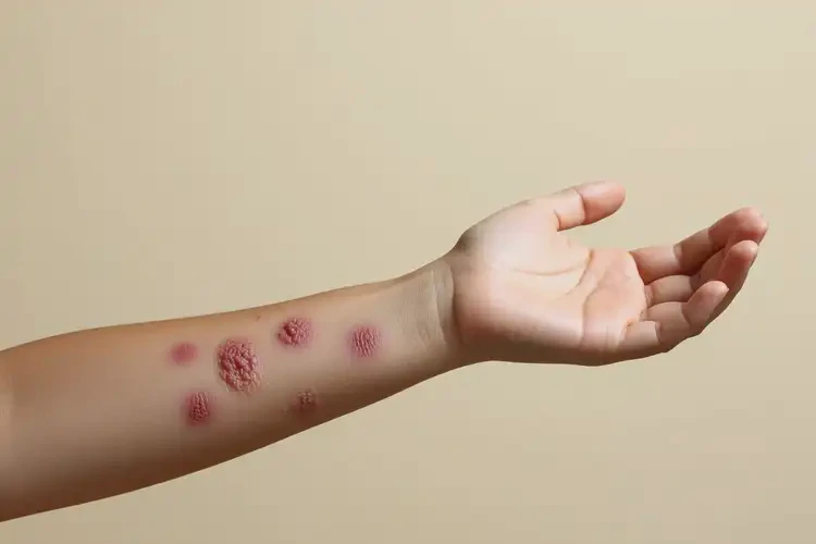 女生手臂上經(jīng)常起濕疹不管它會(huì)自己痊愈嗎(圖4)