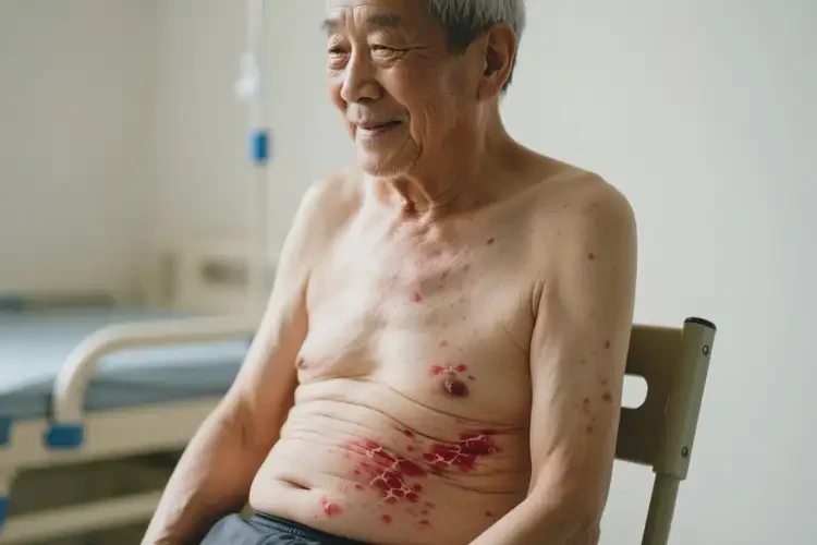 老人肚子上起湿疹能靠自己自愈吗(图4)