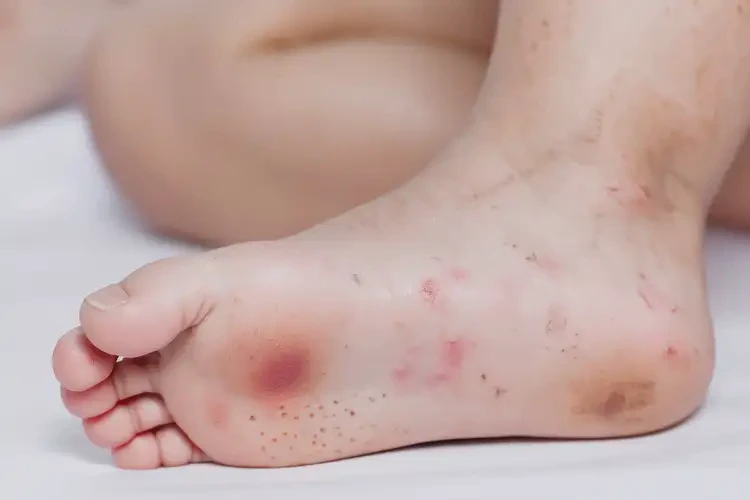 少兒腳上出濕疹不管它會自己自愈嗎(圖4)