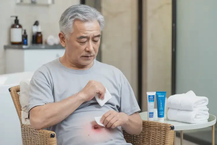 老年人肚子上長濕疹能夠徹底治愈嗎(圖2)