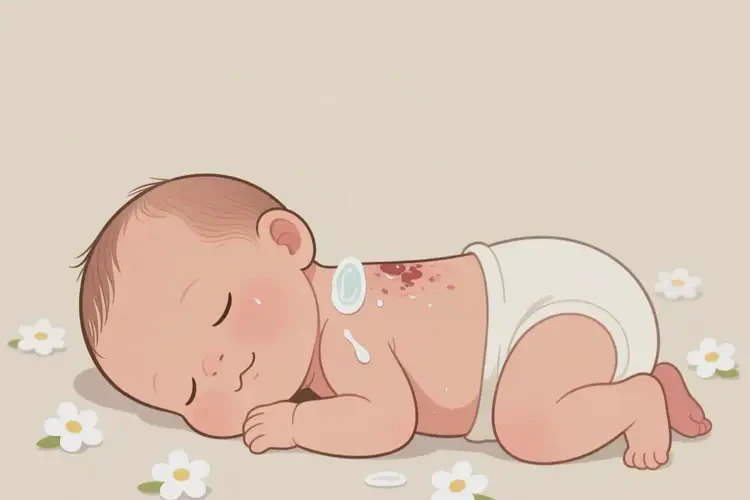 新生兒脖子偶爾起濕疹可不可以徹底自愈(圖1)