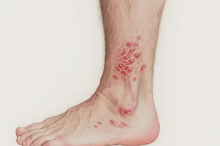 男人小腿上起湿疹能彻底自愈吗(图1)