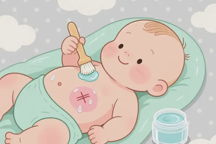 寶寶肚子上經(jīng)常長濕疹不管它會自己好嗎(圖2)