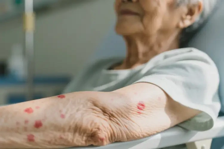 老人手臂偶爾起濕疹能徹底自愈嗎(圖4)