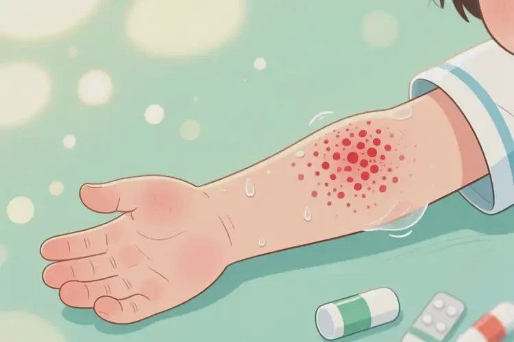 少儿手臂偶尔长湿疹能彻底自愈吗(图3)