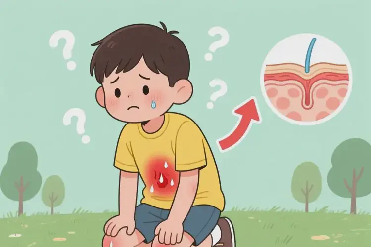 小學(xué)生肚子上有濕疹不管它會(huì)自己痊愈嗎(圖2)