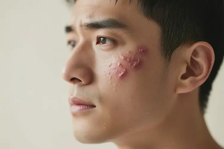 男人面部起濕疹可以徹底自愈嗎(圖3)
