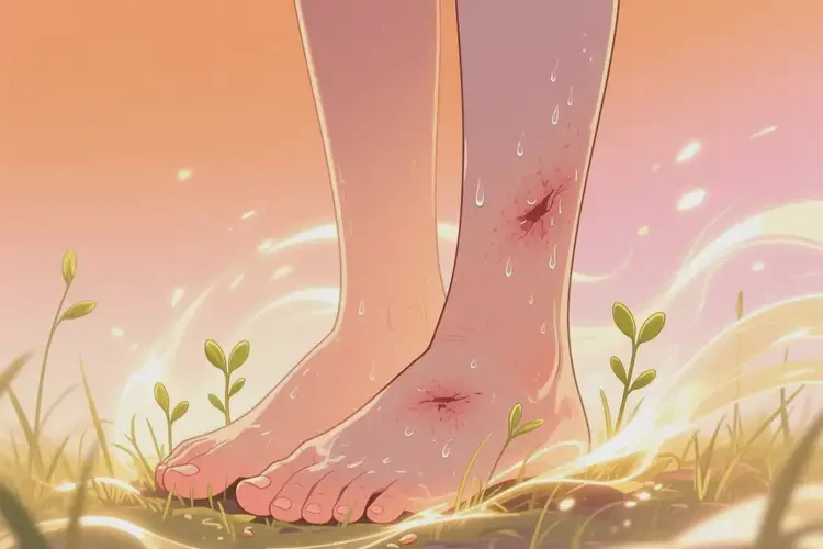 女生腳上容易起濕疹能徹底自愈嗎(圖1)