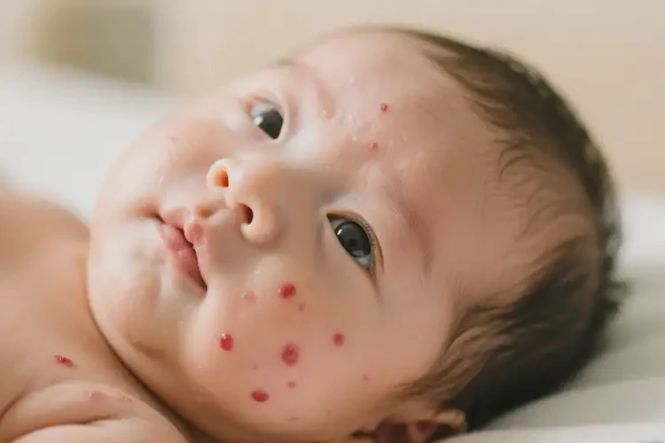 嬰兒臉上長濕疹可以徹底自愈嗎(圖4)