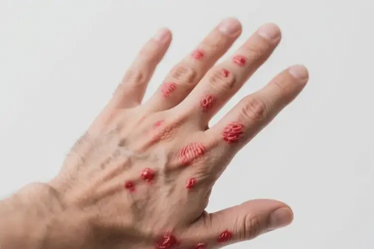 男性手上起濕疹不管它會(huì)自己痊愈嗎(圖4)