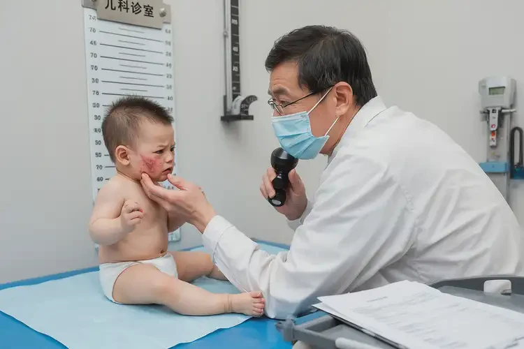 嬰幼兒臉上容易起濕疹可以徹底自愈嗎(圖2)