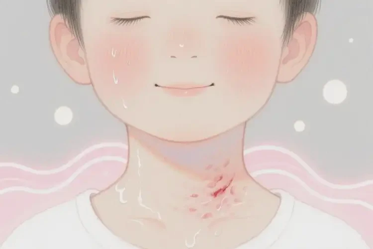 孩子脖子上出濕疹可不可以徹底自愈(圖1)