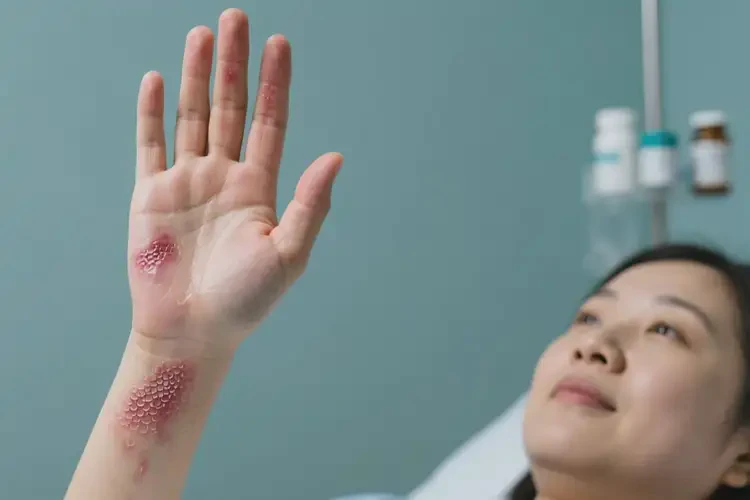 產(chǎn)婦手臂上經(jīng)常起濕疹不管它會(huì)自己痊愈嗎(圖2)