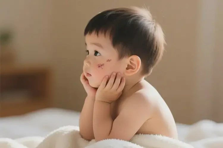 少兒面部有濕疹不管它會(huì)自己自愈嗎(圖3)