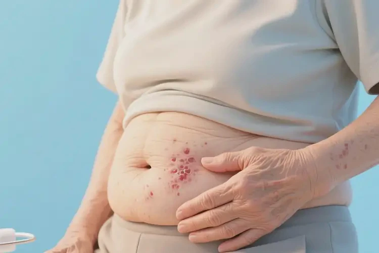 老年人肚子長(zhǎng)濕疹能夠徹底治愈嗎(圖4)