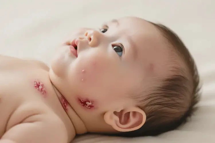 嬰兒脖子上經(jīng)常長濕疹可不可以徹底自愈(圖2)