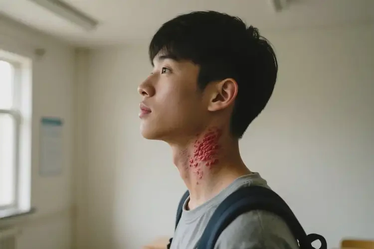 大學(xué)生身上有濕疹不管它會自己好嗎(圖1)