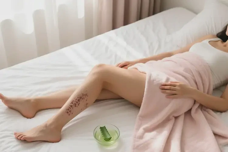 女性小腿上經(jīng)常長濕疹能靠自己自愈嗎(圖1)