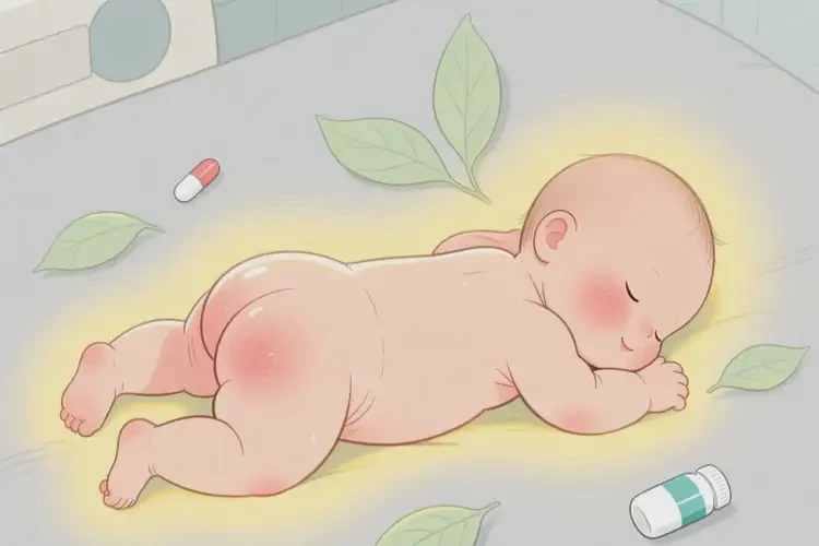 新生兒肛周出濕疹不管它會(huì)自己痊愈嗎(圖1)