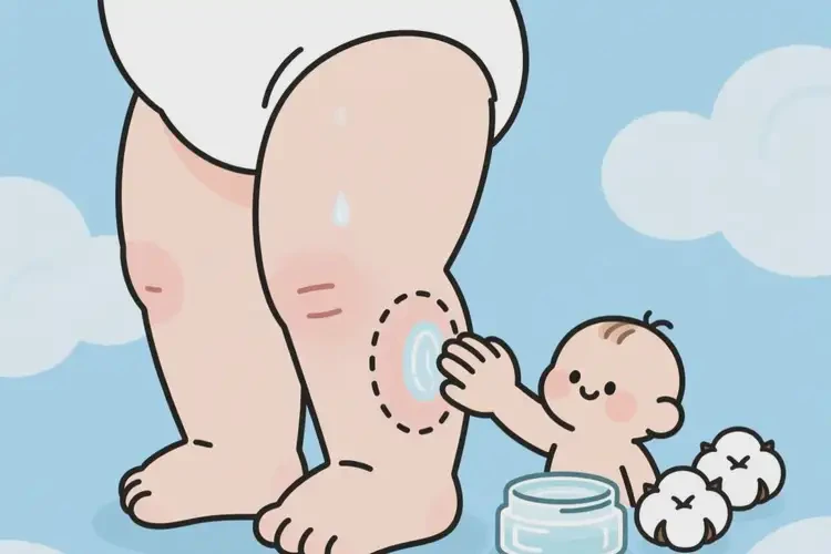 寶寶大腿上容易起濕疹可以徹底自愈嗎(圖2)