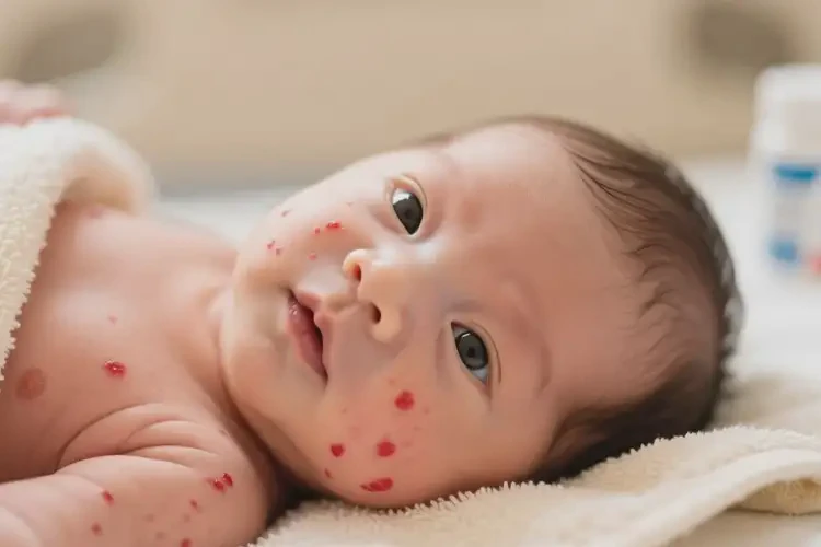 新生兒面部出濕疹不管它會自己痊愈嗎(圖4)