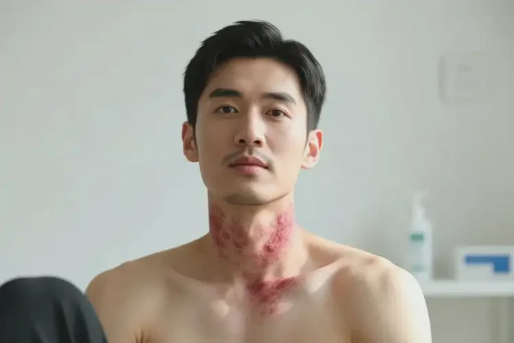 男人脖子上偶尔长湿疹能够彻底治愈吗(图4)