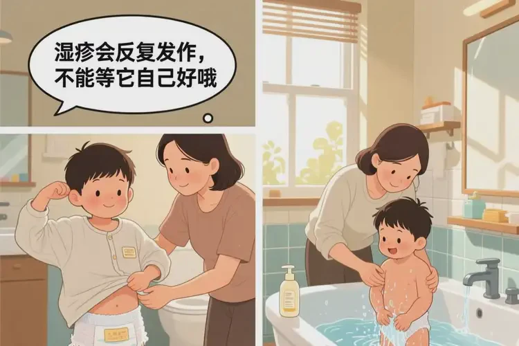 兒童屁股上長(zhǎng)濕疹可以徹底自愈嗎(圖1)