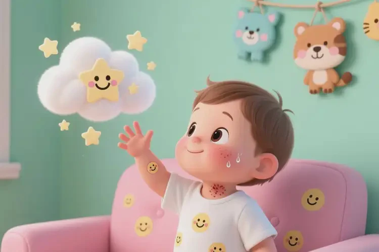 幼兒脖子上起濕疹可以徹底自愈嗎(圖1)