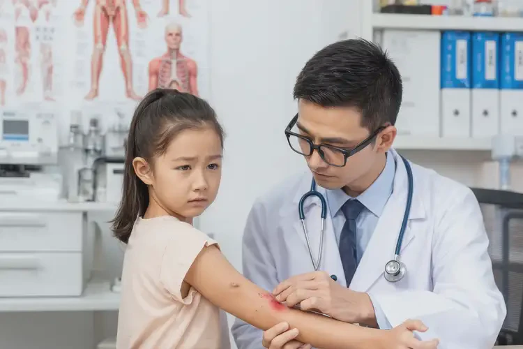 小學(xué)生肚子上偶爾長濕疹不管它會自己自愈嗎(圖1)