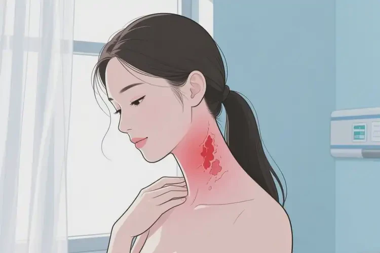 女性脖子上偶爾長(zhǎng)濕疹可不可以徹底自愈(圖3)