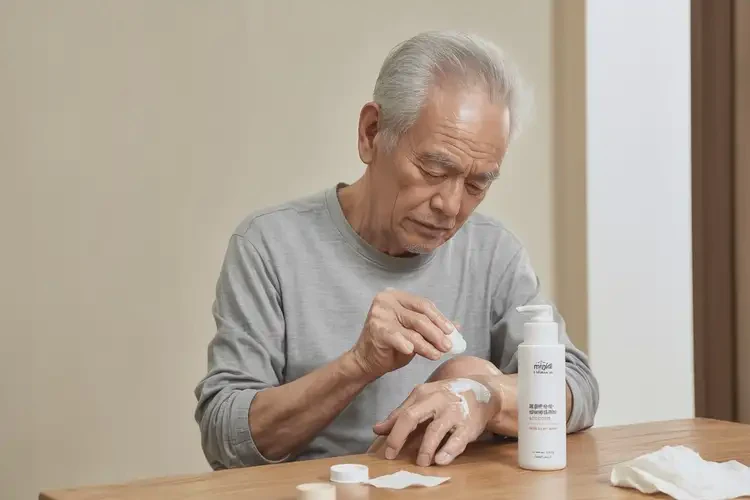 老年人大腿上有湿疹不管它会自己自愈吗(图2)