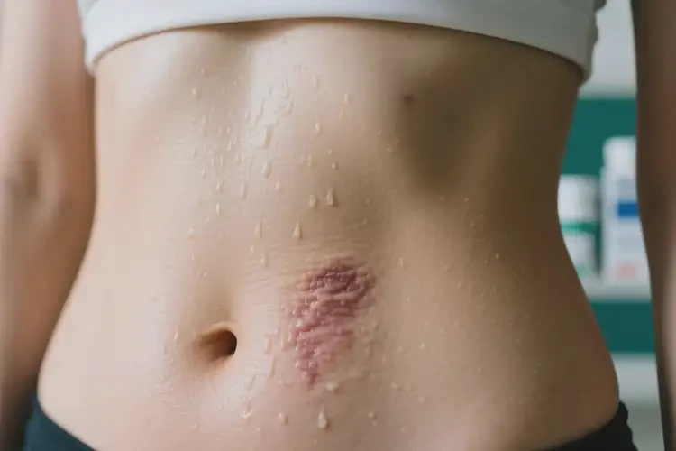 女性肚子容易長(zhǎng)濕疹不管它會(huì)自己好嗎(圖2)