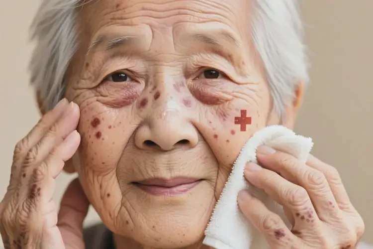 高齡老人臉上長(zhǎng)濕疹能夠徹底治愈嗎(圖1)